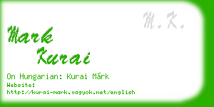 mark kurai business card